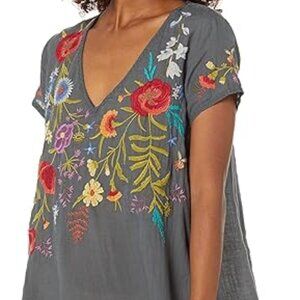 Johnny Was Nohea Boho Embroidered Tunic Dress